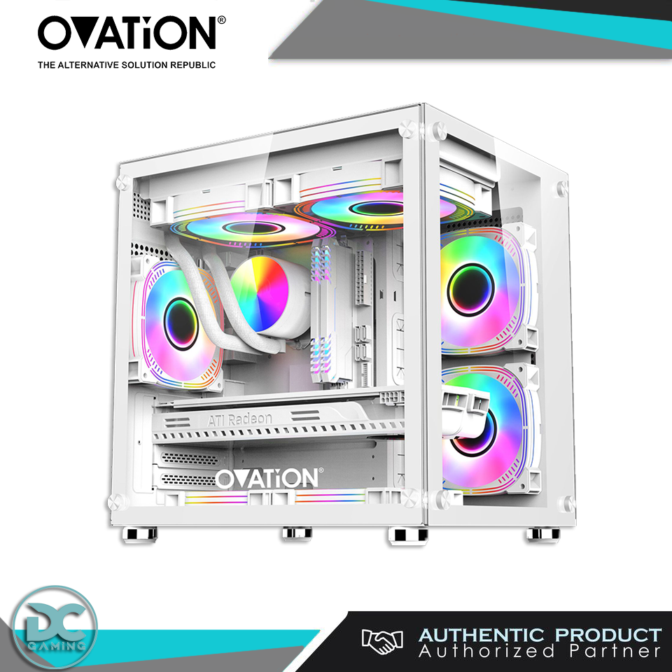 Ovation Hyper Clear Gaming Chasis - White